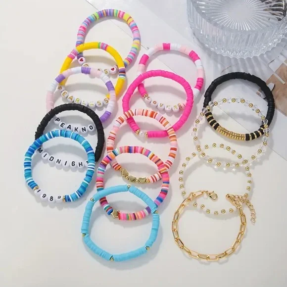 💛 14pcs Friendship Bracelets - Song Album Taylor Swift Eras Inspired - Picture 3 of 6